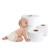 2025 Hot Sale Baby Windel Vliesstoff Hydrophob S SS Vliesstoff Textil Baby Windel Rücken blatt