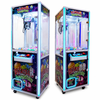 Máquina de grúa recreativa profesional personalizada con monedero y aceptador de billetes, versión en inglés, resistente a la intemperie