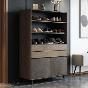 Wooden Furniture Multifunctional Shoe Cabinet Storage <strong>Gallery</strong> Cabinet MDF Shoe Cabinet - Product Image 6