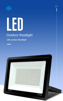 Projecteur solaire LED étanche 50W de qualité professionnelle, indice de protection IP65, pour jardin et espaces extérieurs