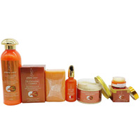 Le meilleur ensemble de soins de la peau éclaircissants à la carotte, éliminant les taches brunes, anti-âge avec de la vitamine C et de l'huile de carotte, rendant la peau plus douce et plus lisse.