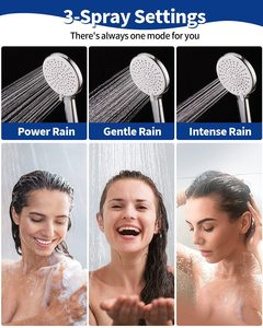 Bathroom <strong>Replacement</strong> <strong>Shower</strong> <strong>Head</strong> Set 9 Spray Settings Handheld <strong>Shower</strong> <strong>Head</strong> with <strong>Hose</strong> - Product Image 5