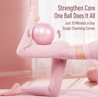 Mini ballon de yoga 25 cm anti-éclatement en PVC écologique pour Pilates, entraînement de la barre, renforcement du tronc, mise en forme corporelle, petit ballon d'exercice de stabilité, logo personnalisé