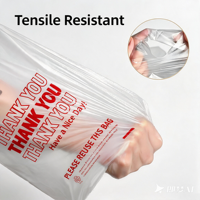 Sacs T-shirt en plastique HDPE biodégradable et écologique, couleur personnalisée, pour le commerce de détail durable, avec logo imprimé sur mesure, pour ustensiles de cuisine