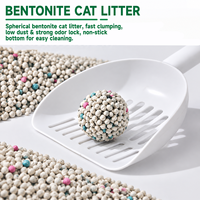 OEM ODM Litière pour chat en bentonite sphérique, agglomération rapide, faible poussière, puissant contrôle des odeurs, pour chats domestiques