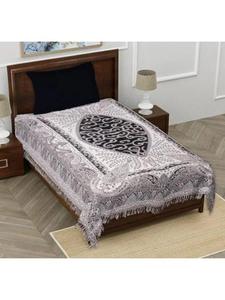 Premium Cotton Woven <b>Single</b> Bed <b>Sheet</b> with Elegant Floral Print Lightweight Skin Friendly Soft <b>Bedding</b> Linen for Home Hotel - Product Image 1