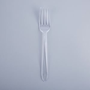 Cuillères et fourchettes en plastique transparent jetables pour Restaurant de mariage, poids lourd <span class=keywords><strong>PS</strong></span> 5g - Product Image 3