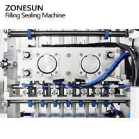 Machine de remplissage et de scellage automatique à granulés ZONESUN ZS-FS500K6 à 6 voies, machine de remplissage verticale à grande vitesse pour sachets de sucre, de poivre et de sel