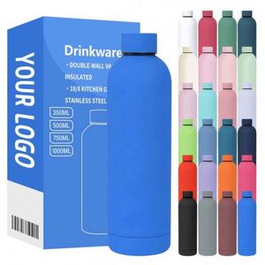 Bouteilles isothermes à double paroi avec logo personnalisé, 350 ml, 500 ml, petite ouverture, en acier inoxydable, bouteille d'eau de sport pour les voyages - Product Image 5