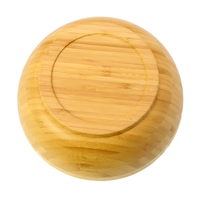 Bol à salade miniature en bambou bio, écologique, design mignon personnalisé, réutilisable, qualité alimentaire, moderne, diamètre 12 pouces, pour les fêtes