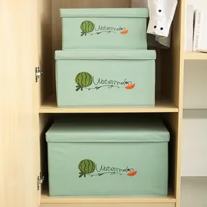 Kotak penyimpanan kain Oxford multifungsi, desain dapat dilipat untuk anak-anak dengan tutup