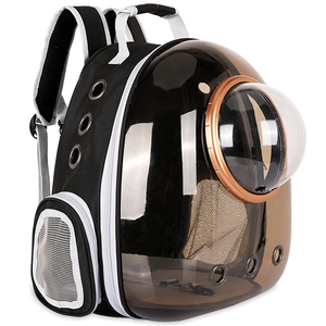 <b>Cat</b> Carrier Space Capsule <b>Backpack</b> Transparent Hard Outdoor Portable PC Oxford Cloth Zipper Closure Double Shoulder Bag - Product Image 1