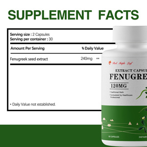 Cápsulas de Extracto de Fenogreco Nutritivo, Multivitamínico con Alto Contenido de Saponinas, Nutritivo para los Riñones y Refuerzo de la Vitalidad, Suplemento Tónico Premium - Product Image 6