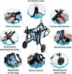 Silla de Ruedas para Perros con Patas Traseras Discapacitadas, Carrito de Ruedas para Perros y Gatos con Patas Traseras Discapacitadas, Entrega Rápida - Product Image 2