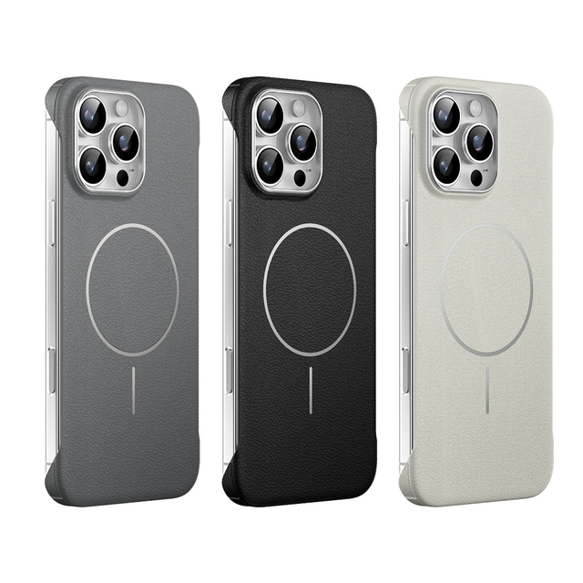 Magnetic Phone Cover for IPhone15 14 13 Pro Max Magnet Cases for iPhone 15 16 17 air Wireless Charging case Pu Leather