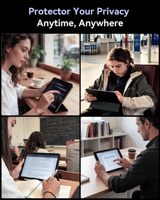 Protection d'écran anti-espion 4 voies pour iPad Air 13 M4, film anti-reflet bloquant la lumière bleue pour iPad Pro Air Mini, taille personnalisée