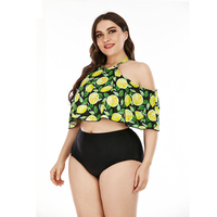 2022 Bikini Badpak Dames Zwempak Vrouwen Fruit Plus Maat Badpak Open Sexy Xxx Tweedelige Dikke Vrouwen Fitness Strandkleding