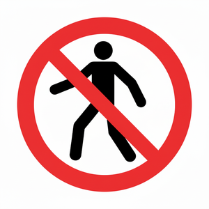 Señal DE TRÁFICO DE PVC rígido de 100x100mm-Prohibido el paso para equipos de carga y almacenamiento - Product Image 1