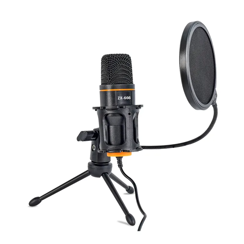 Microphone à condensateur USB OEM studio de chant d'enregistrement