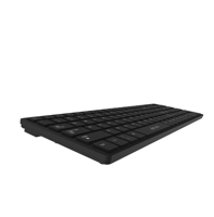 Clavier à membrane sans fil AIKUN 2.4G pour bureau et domicile - Interrupteurs en caoutchouc - Touches multimédias - Emplacement pour clé USB - 2 piles AAA