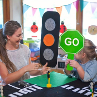 Panneau de signalisation routière personnalisé, marqueur de circulation portable, panneau de signalisation de sécurité pour passage piéton, panneau de signalisation manuel pour le contrôle de la circulation