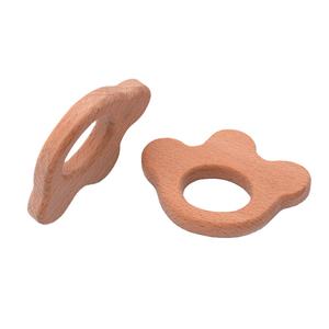 Multi Forme <span class=keywords><strong>Amazon</strong></span> Offre Spéciale En Bois de Hêtre naturel <span class=keywords><strong>Dentition</strong></span> Animal Bébé <span class=keywords><strong>anneau</strong></span> de <span class=keywords><strong>dentition</strong></span> en bois - Product Image 6