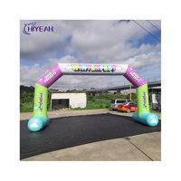 Arche gonflable en PVC hermétique personnalisable Hiyeah pour utilisation publicitaire sur les arches aquatiques gonflables