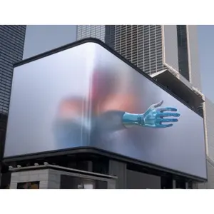 Blote Oog Hologram Technologie Meeslepende Reclame Interactieve 3d Video Muur Scherm Outdoor 3d Led Display