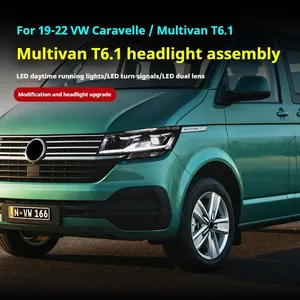 Luces de coche FT para VW <span class=keywords><strong>Multivan</strong></span> T6.1 2019-2024 Caravelle LED Projetor faro Luz de circulación diurna accesorios Automotrices - Product Image 4