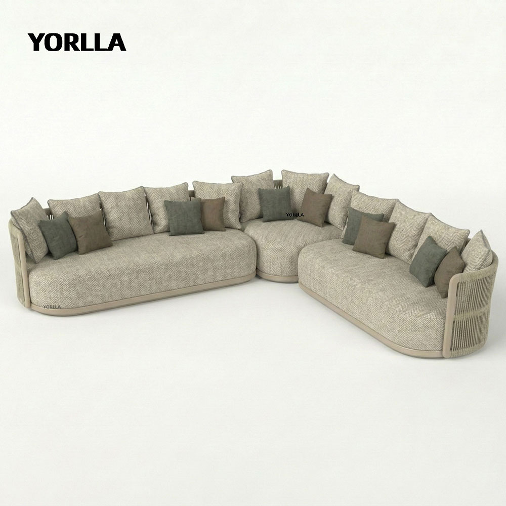 7-seater L-shaped sofa