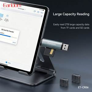 Lecteur de cartes Earldom 3 en 1 prend en charge le transfert de données, avec deux emplacements SD/TF. USB·USB-C· Plug and Play - Product Image 3