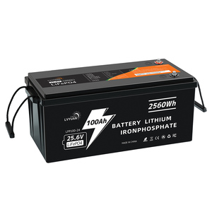 Lvyuan penjualan terlaris baterai Ion litium 25.6V baterai penyimpanan energi 24V 100Ah baterai LifePo4 dengan BMS - Product Image 1
