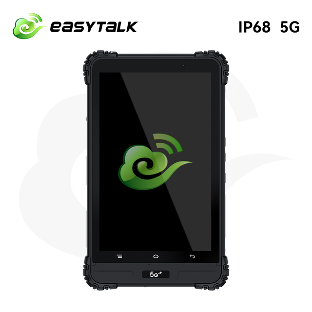 Easytalk B8600 Rugged Tablet 5G Wi-Fi IP68 PTT PoC Walkie-Talkie Android 8" Industrial Communication Device