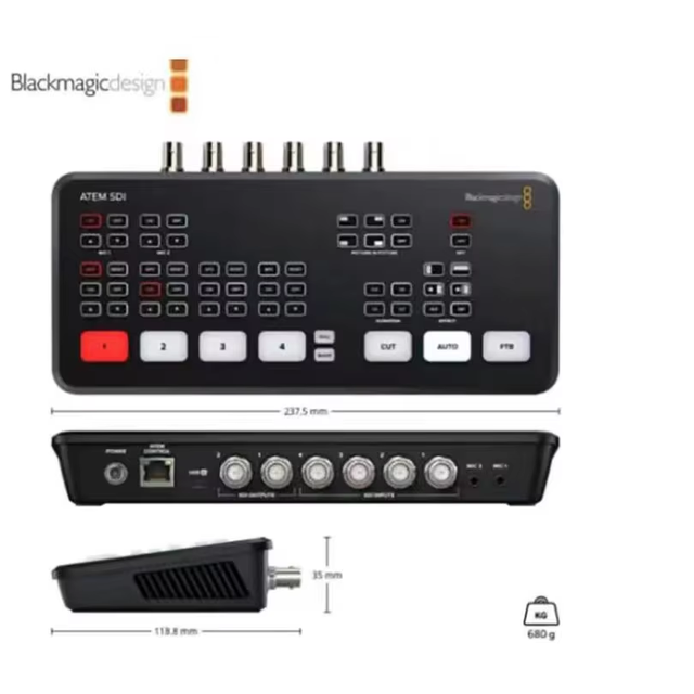 USD432 Free Ship SDI Atem Mini BMD black magic design Fast Video Production TV Studio Events Church Live Streaming Broadcast