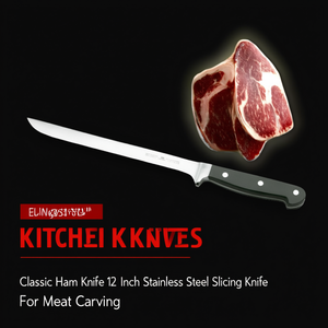 Coltello Classico per Prosciutto da 12 Pollici in Acciaio Inossidabile per Affettare e Disossare la Carne - Product Image 3