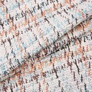 Tissu double face parfumé en coton et polyester, <span class=keywords><strong>petit</strong></span> ensemble, étoffe jacquard, tricoté, à carreaux, logo chiot, pour robe, TC - Product Image 2