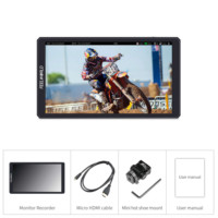Moniteur d'appareil photo FEELWORLD CUT6 FHD IPS 4K 6 pouces, écran tactile LCD industriel lisible, enregistreur, moniteur de terrain pour reflex numérique