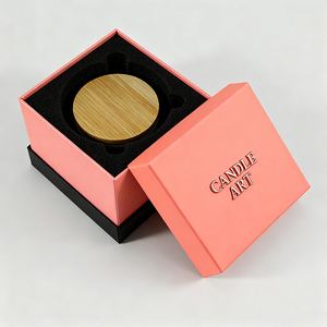 Sang trọng tùy chỉnh bao bì Quà Tặng nến với Hộp Tùy chỉnh 10 oz vuông hộp nến với chèn - Product Image 5