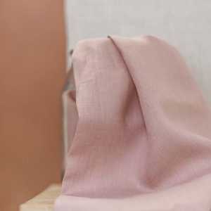 100% algodón peinado orgánico tejido ecológico ligero tela de doble capa suave transpirable liso teñido 40S hilo ropa de cama niñas - Product Image 2