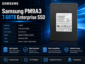 Untuk Samsung PM9A3 MZQL27T6HBLA-00A07 7.68TB Enterprise NVMe SSD, 2.5" U.2 PCIe 4.0 X4 NVMe TLC Server Solid State Drive - Product Image 4