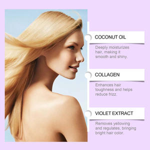 Shampooing violet shampooing anti-jaune <span class=keywords><strong>pour</strong></span> <span class=keywords><strong>cheveux</strong></span> blonds <span class=keywords><strong>pour</strong></span> <span class=keywords><strong>éliminer</strong></span> <span class=keywords><strong>les</strong></span> tons jaunes cuivrés éclaircir <span class=keywords><strong>les</strong></span> gris platine cendré argenté - Product Image 3