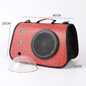 Bolsa de Transporte para Mascotas, Tipo Bandolera, Plegable, de PU de Lujo, con Cierre, para Perros y Gatos - Product Image 2