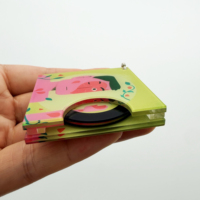 Porte-clés personnalisé mini vintage avec structure coulissante, boîtier CD, boîte NFC, boîte à disques, album photo, pendentif, avec chansons exclusives et musique, et étiquette porte-clés