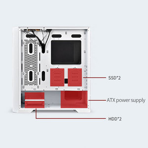 Lovingcool Gaming <span class=keywords><strong>Pc</strong></span> Case Verre & Métal Mesh Panel <span class=keywords><strong>Gamer</strong></span> Computer Cases CPU Cabinet E-ATX ATX MATX <span class=keywords><strong>PC</strong></span> Châssis pour <span class=keywords><strong>PC</strong></span> de bureau - Product Image 6