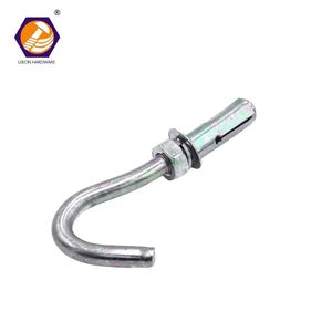 Accessoires d'usine : Chevilles d'ancrage en acier au carbone pour fondations, écrous, rondelles, crochets d'ancrage en béton L/J/U/I avec tête hexagonale – Matériaux de construction - Product Image 5