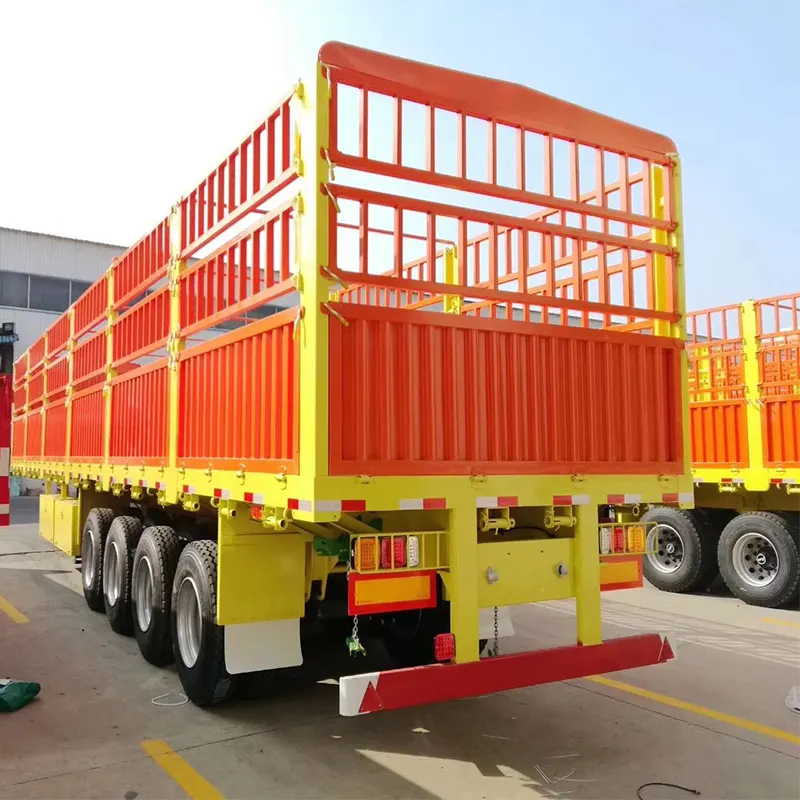 Hersteller 4-Achsen-Container Fracht kasten anhänger Waren transport anhänger