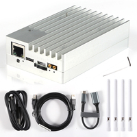 Zynq7020 FPGA 70M-6GHZ ADC/DAC AD9363 SDR récepteur Radio/émetteur RX/TX pour ADALM-PLUTO ADI + boîtier CNC d'horloge apprivoisée