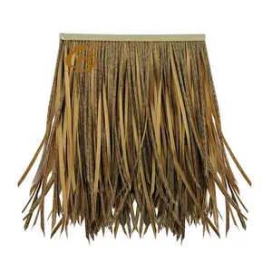 Melhor fábrica preço original PE material longa vida útil tropical Maldivas Africano sintético artificial água palha reed