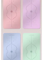 Tapis de yoga ZJFIT écologique double couche 6 mm en TPE avec sangle de transport rectangulaire, antidérapant, pliable, durable, logo personnalisé, protection UV
