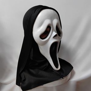 Máscara con Capucha <span class=keywords><strong>de</strong></span> <span class=keywords><strong>Scream</strong></span>, Material <span class=keywords><strong>de</strong></span> Emulsión, Disfraz para Fiesta <span class=keywords><strong>de</strong></span> Halloween, Estilo Terrorífico - Product Image 4